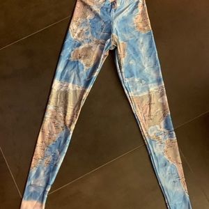 Blackmilk leggings world map